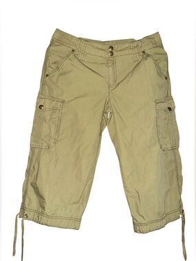 DKNY Olive Green Utility Capris